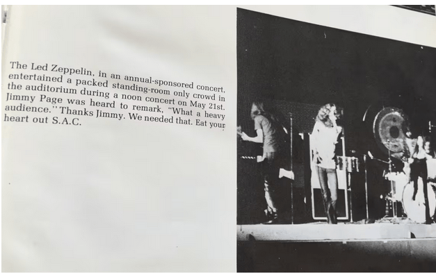 Led Zeppelin Writing Led Zeppelin’s Lunchtime Concert | Writing on Music